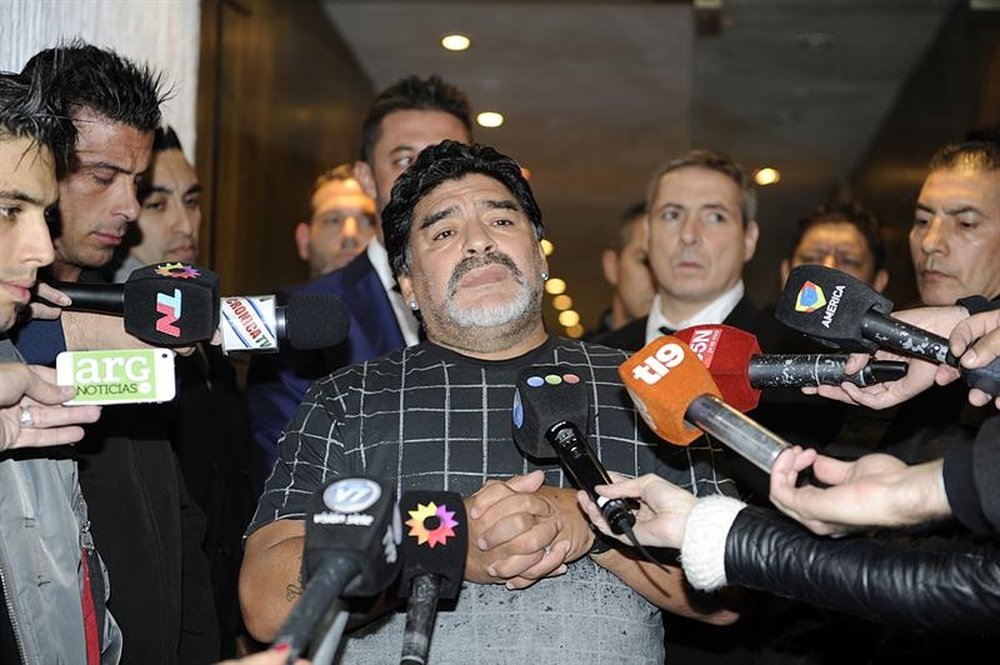 El exfutbolista argentino Diego Armando Maradona. EFE/Archivo