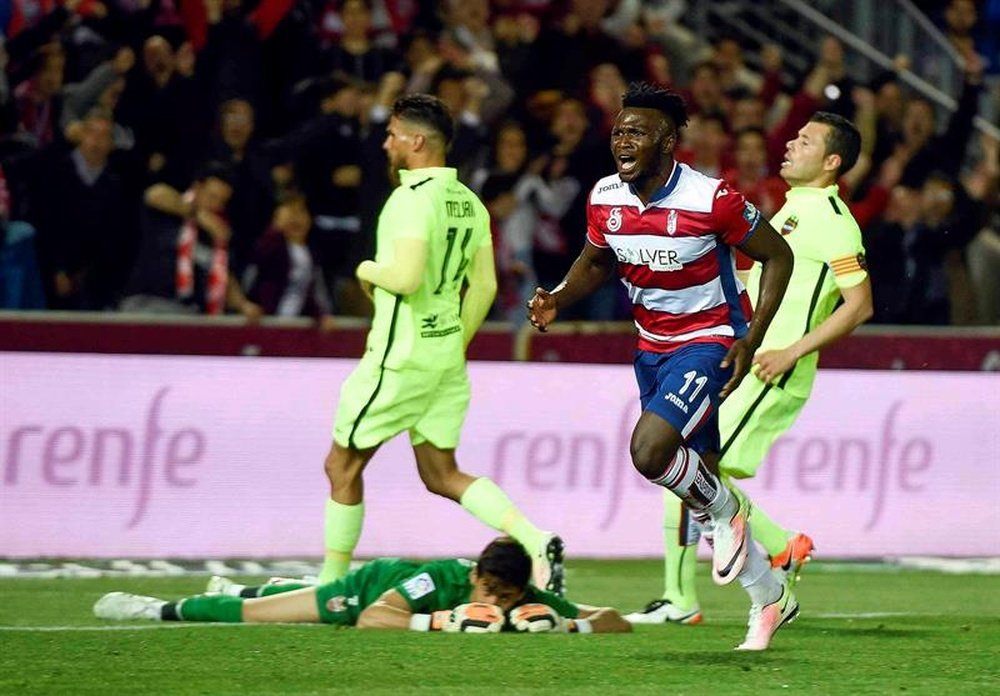 Watford have completed a club-record deal to sign Granada forward Isaac Success. EFE/Archivo