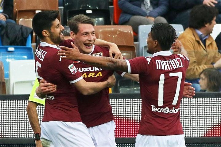 Torino evita derrota frente a Udinese com dois gols em 14 minutos