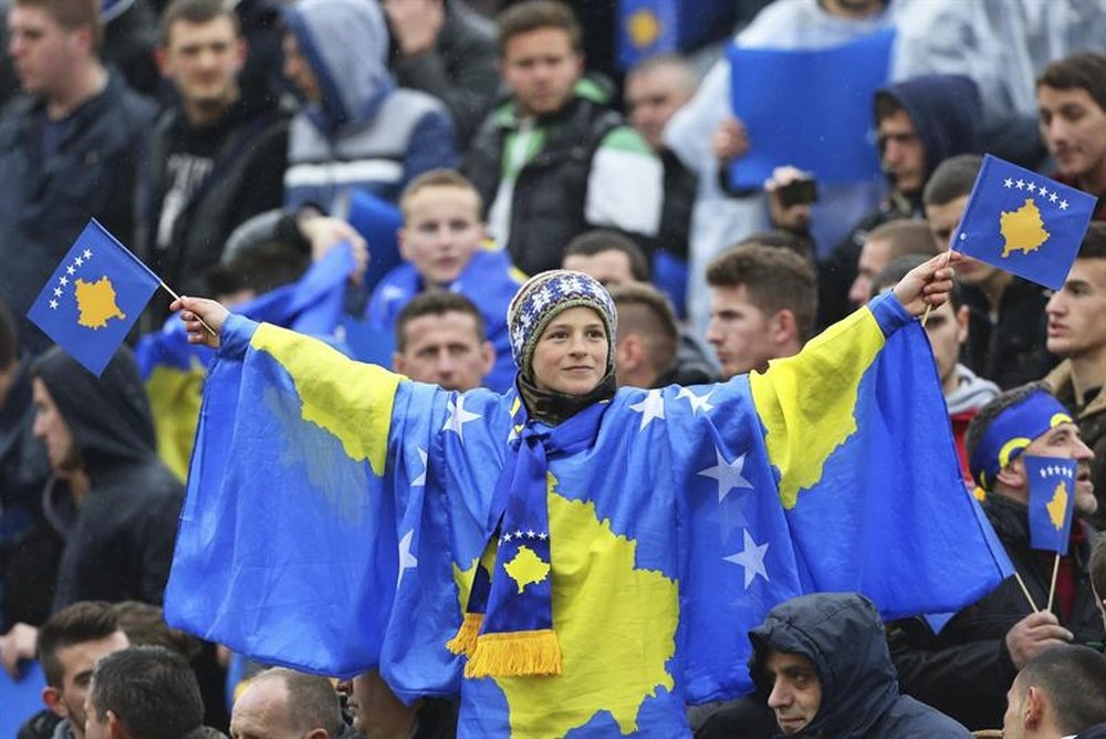 Kosovo logró su primer triunfo oficial. EFE