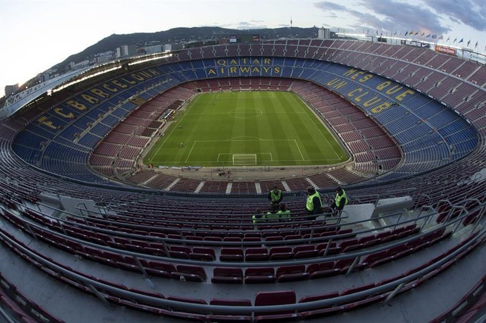 El Camp Nou se prepara para uno de los partidos más importantes del año. EFE/Archivo