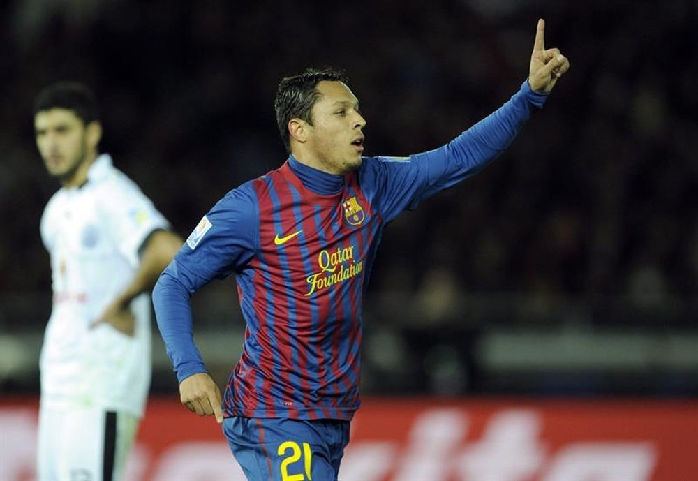 The Barcelona player leaves. AFP