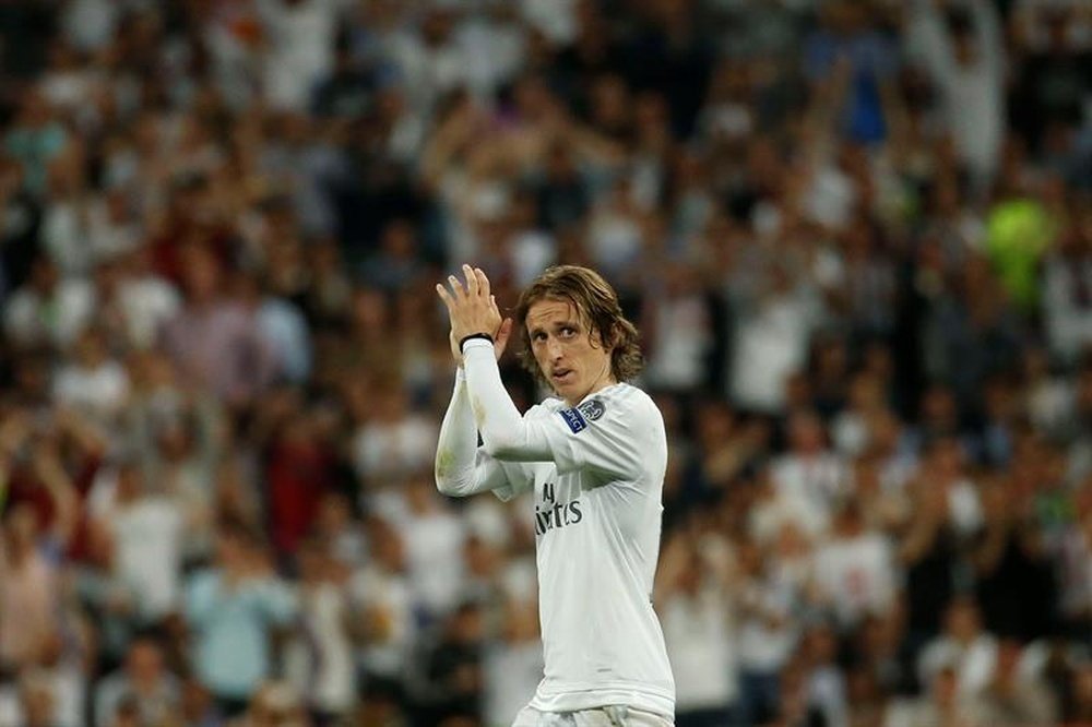 Real Madrid's Luka Modric has been left out of the squad which will face Valencia. EFE/Archivo