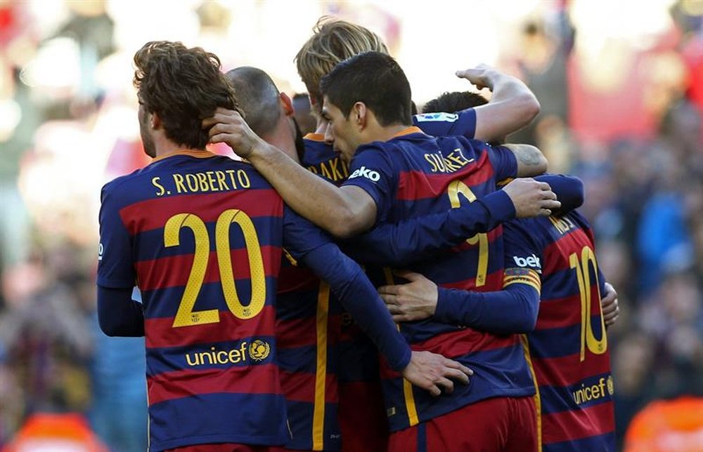 FC Barcelona are only just in the lead for the La Liga title. EFE/Archivo