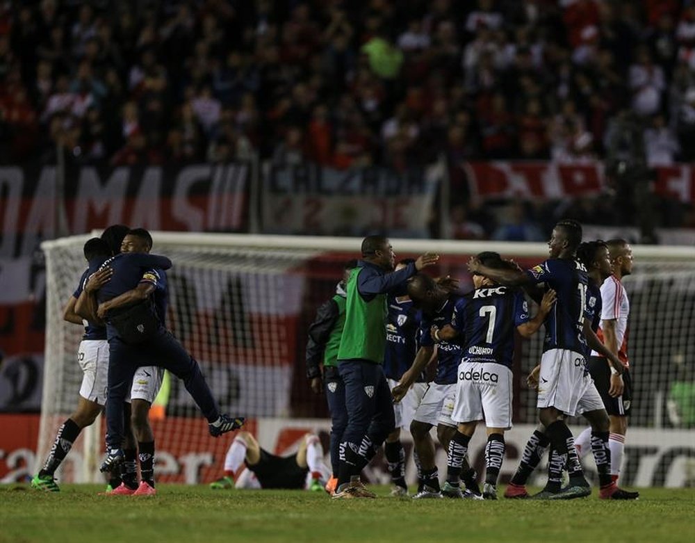 Independiente del Valle ha hecho historia al clasificarse por primera vez para semifinales. EFE