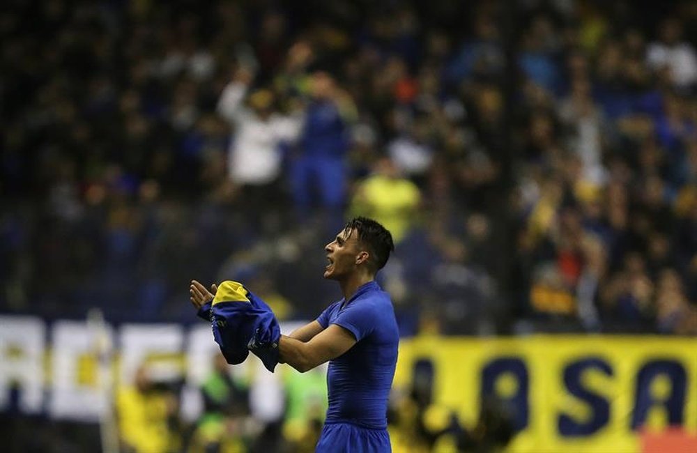 Cristian Pavón atraviesa un buen momento en Boca Juniors. EFE
