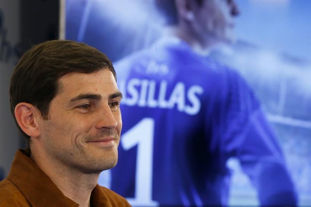 Iker Casillas has set a new European appearance record . EFE/Archivo