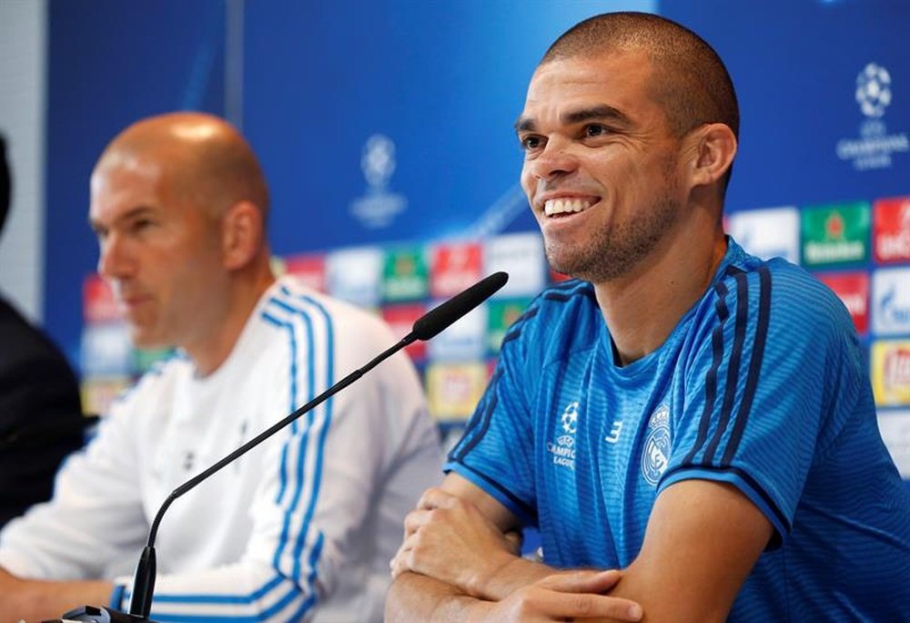 Pepe no se escondió a la hora de hablar de su relación con Zidane. EFE