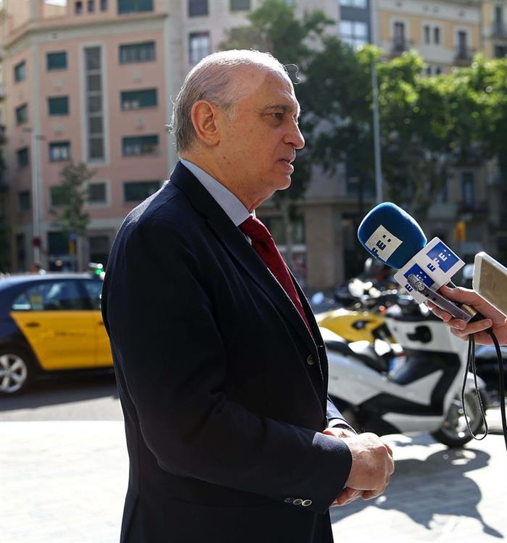 El ministro del Interior en funciones, Jorge Fernández Díaz, durante unas declaraciones a Efe. EFE