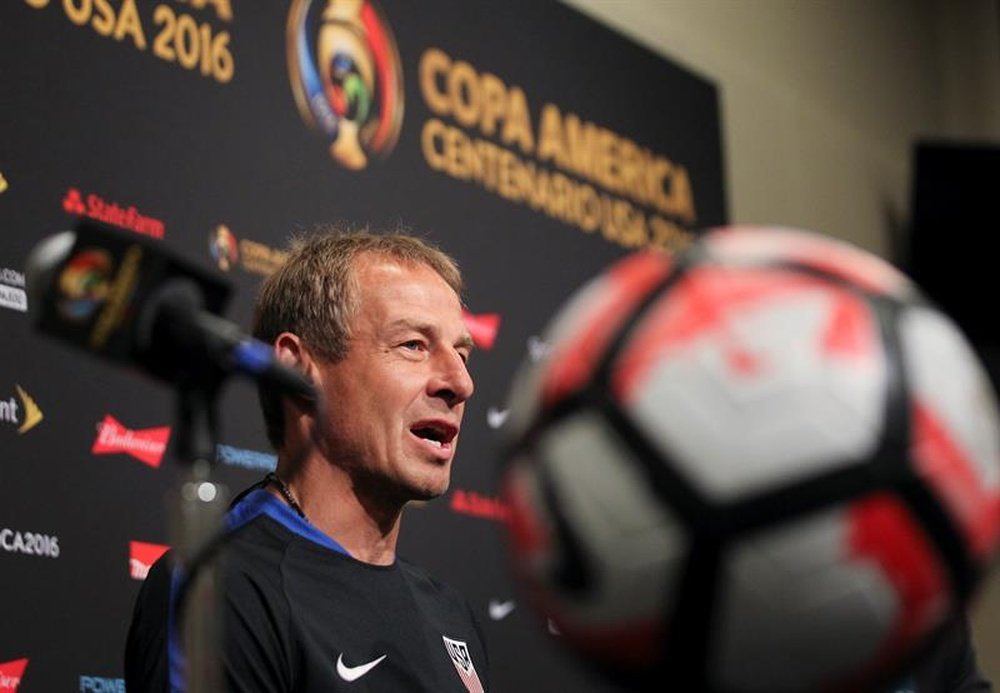 Klinsmann, encantado con la reacción de los suyos. AFP
