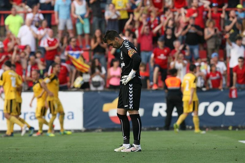 El guardameta del Nàstic comentó que deben dar un paso adelante. EFE/Archivo