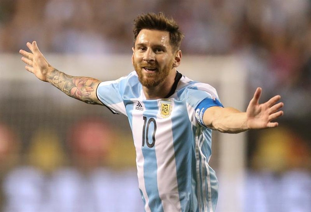 El delantero argentino debutará como titular en la Copa América. EFE/Archivo