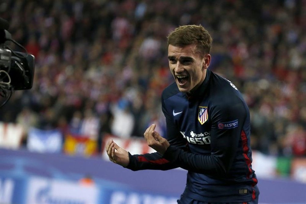 Atletico Madrid's Antoine Griezmann gned an extension with the club until 2021. EFE/Archivo