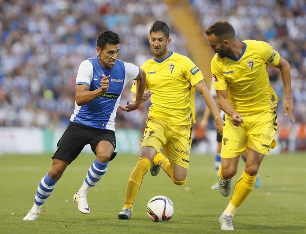 El Cádiz logró el ascenso a Segunda División tras imponerse al Hércules. EFE