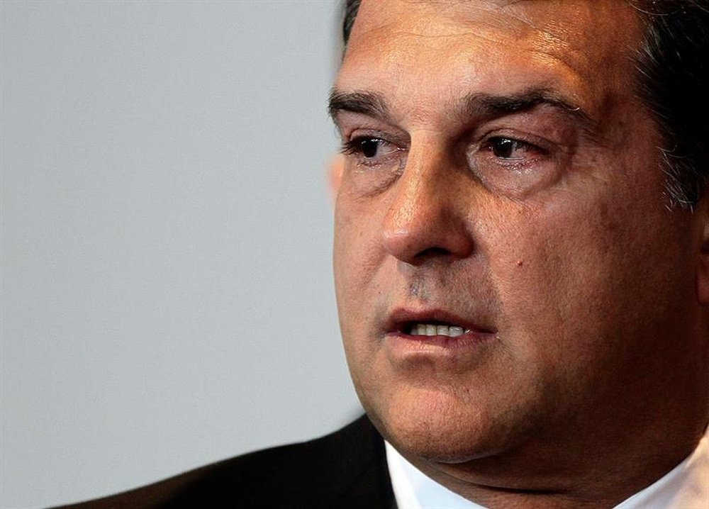 Laporta's vision for Barca is to follow Cruyff's legacy. EFE/Archivo