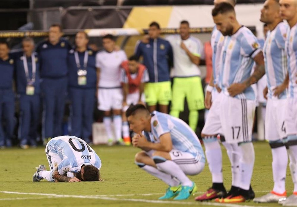 Messi, maltratado constantemente por la crítica argentina. AFP