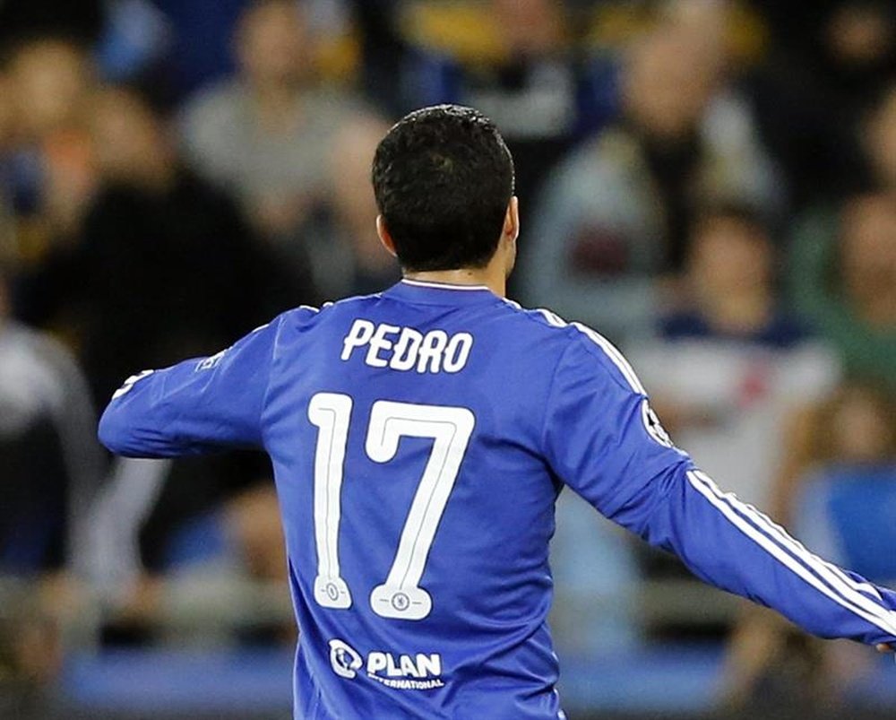 Pedro se muestra muy contento de seguir en el Chelsea. AFP