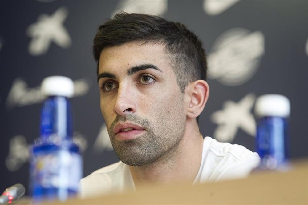 Michael Santos aún no ha disputado ni un minuto en Liga con el Málaga. EFE
