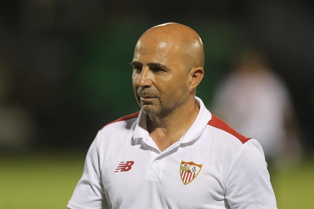 Sevilla manager Jorge Sampaoli. EFE/Archivo
