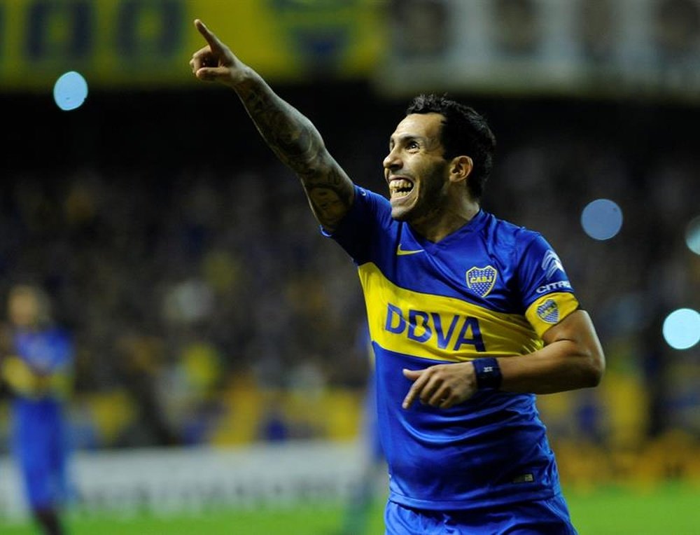 En la imagen, el jugador Carlos Tevez del Boca Juniors. EFE/Archivo