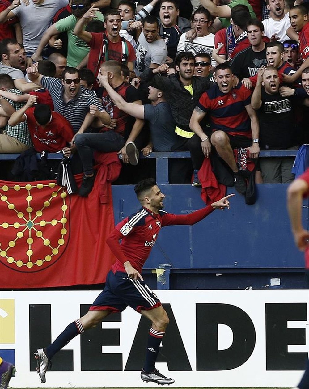 Kodro anotó el segundo tanto del Osasuna. EFE/Archivo