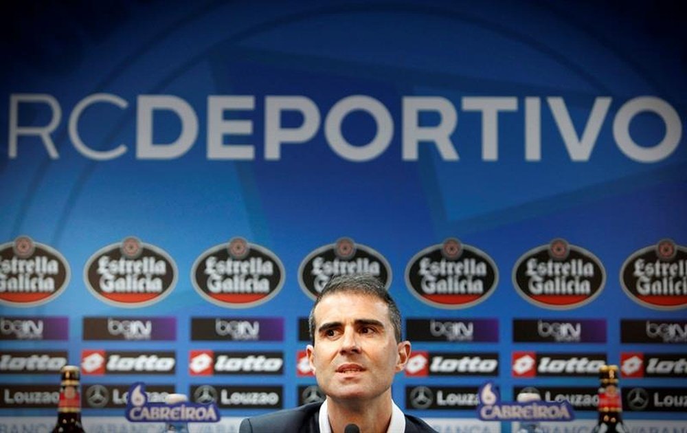 El entrenador del Deportivo, Gaizka Garitano, con ganas de comenzar la temporada. EFE/Archivo