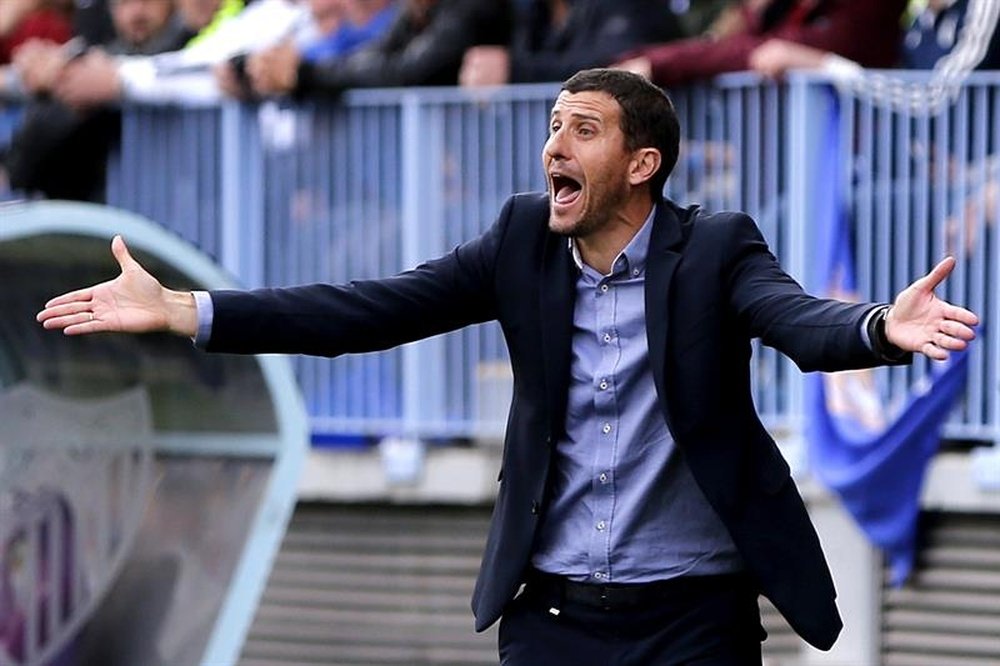 Javi Gracia habló de su Málaga. EFE