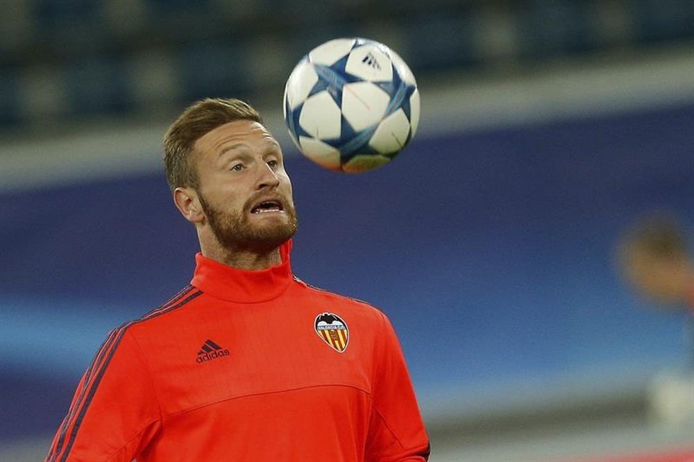 Mustafi in training for Valencia. EFE/Archivo