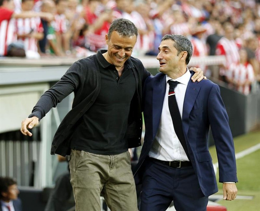 Luis Enrique supported Valverde. EFE