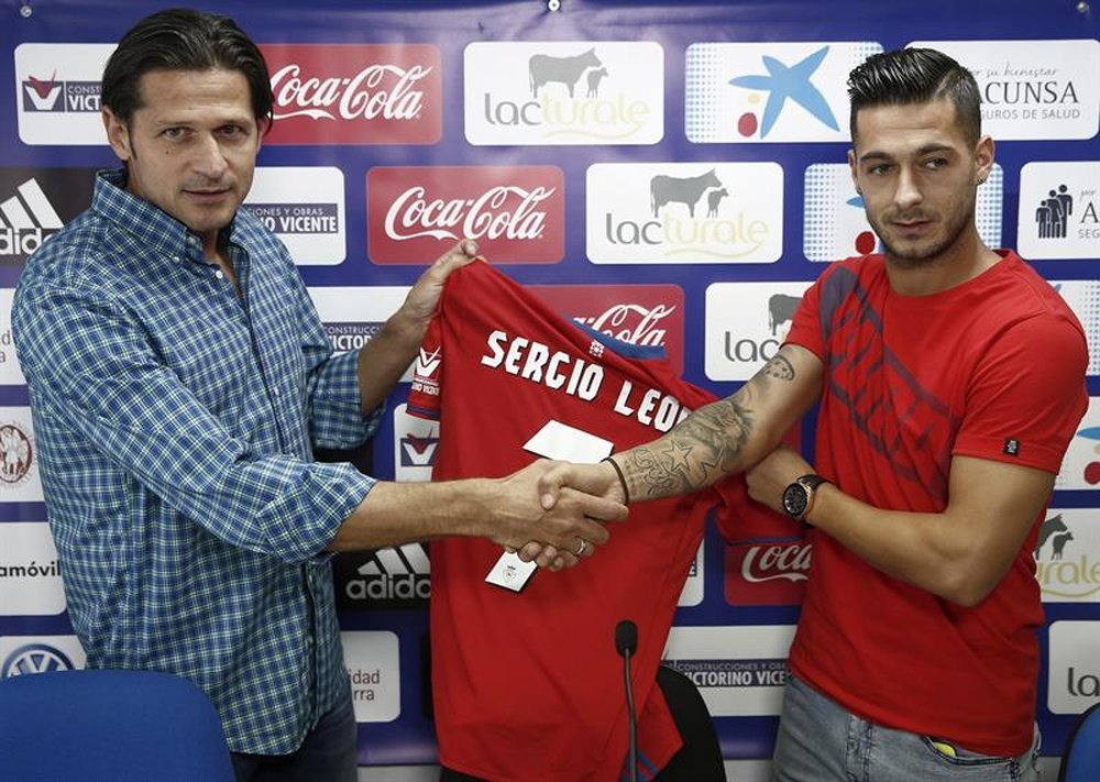 Sergio León está seguro de que se adaptará muy rápido al Osasuna. EFE