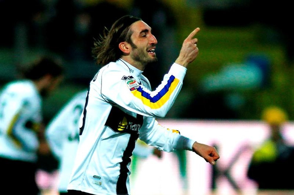 Francesco Modesto, con la camiseta del Parma FC en una imagen de 2011. EFE/Archivo