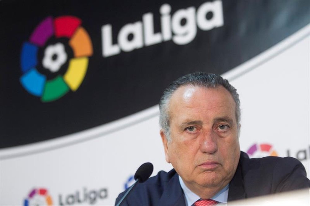 La acusación de presidente del Villarreal a los árbitros del partido. EFE/Archivo