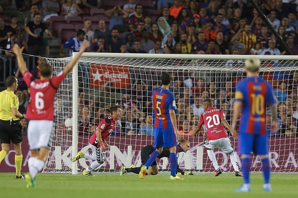 Le dernier club à s'être imposé au Camp Nou. EFE