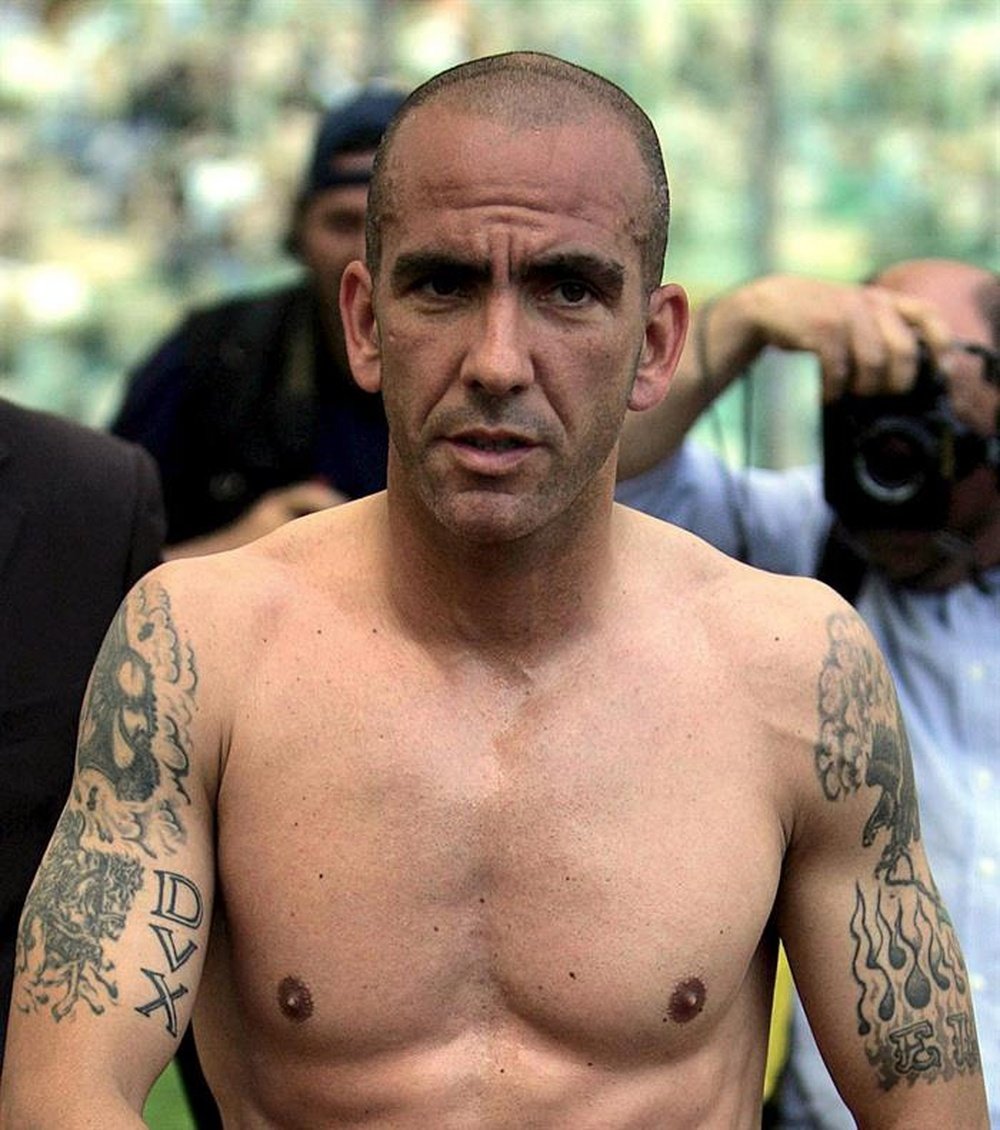 Di Canio was sacked from the Italian television channel for his 'DVX' tattoo. EFE