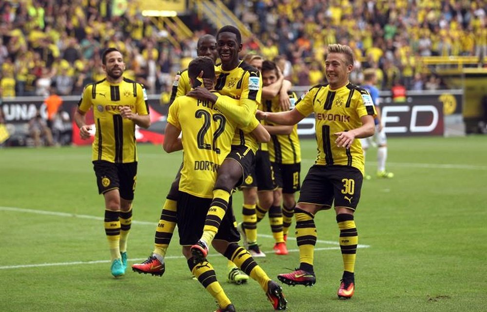 Christian Pulisic, sustituto a la fuerza de Ousmane Dembélé en el Borussia Dortmund. EFE