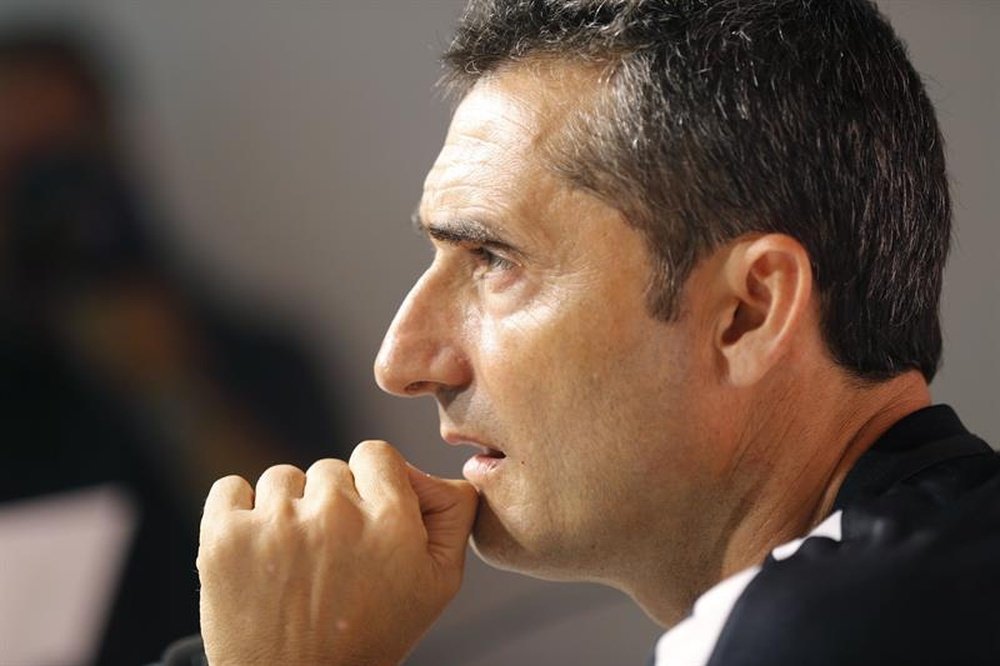 Ernesto Valverde prefiere ser cauto. EFE