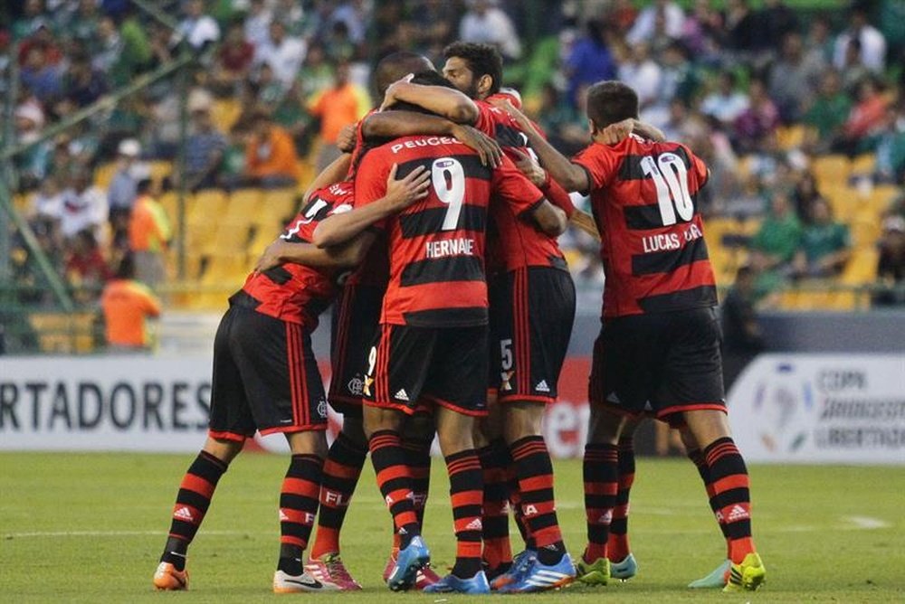 Flamengo y Paranaense se miden en la tercera jornada de los grupos de la Libertadores. EFE/Archivo
