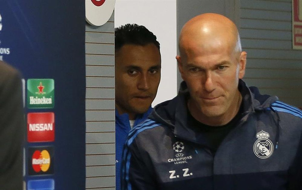 Zidane ne veut pas de Kepa pour le moment. EFE