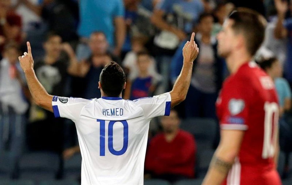 Un par de goles de Tomer Hemed, exjugador de Mallorca y Almería, sostuvieron a Israel. EFE
