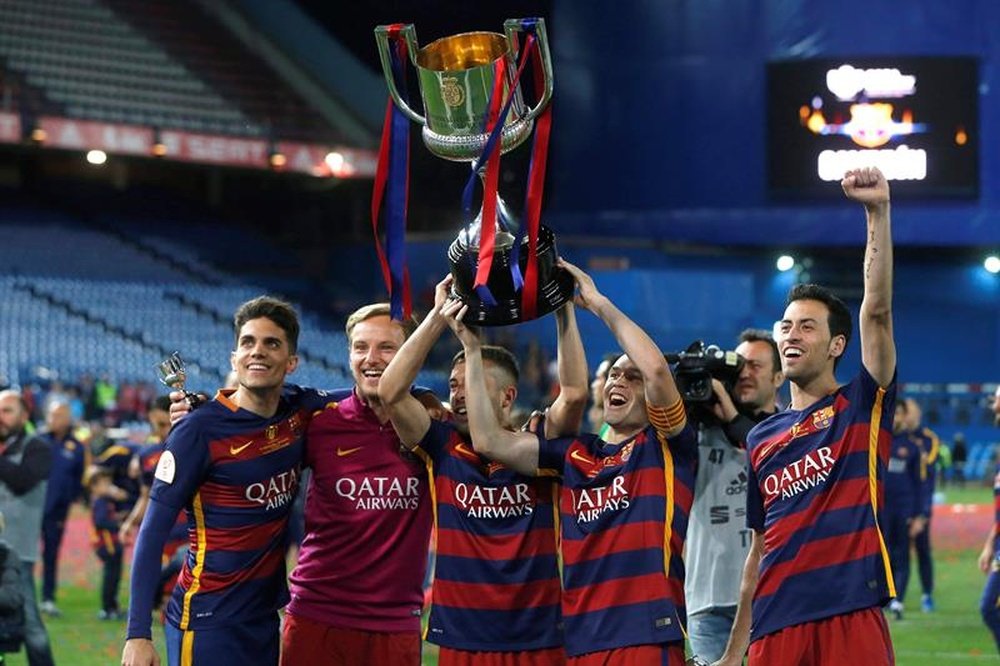 There will be no special celebration if Barca win the Spanish Cup. EFE/Archivo