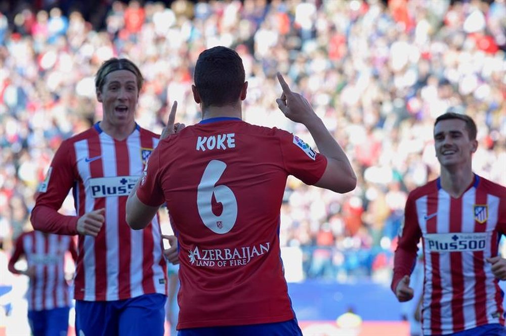 Koke le abre las puertas de regreso a Torres al Atlético. EFE