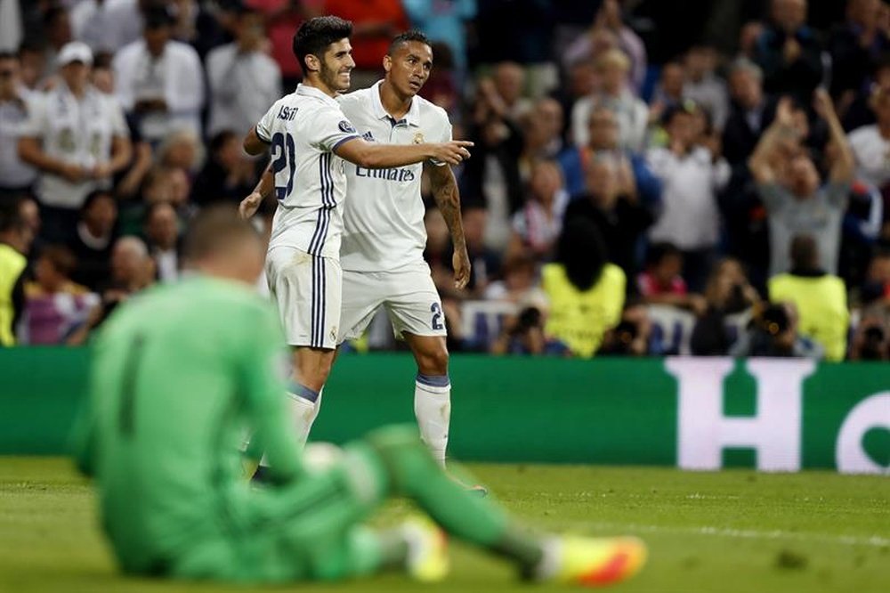 El Real Madrid se llevó la victoria ante el Legia. EFE