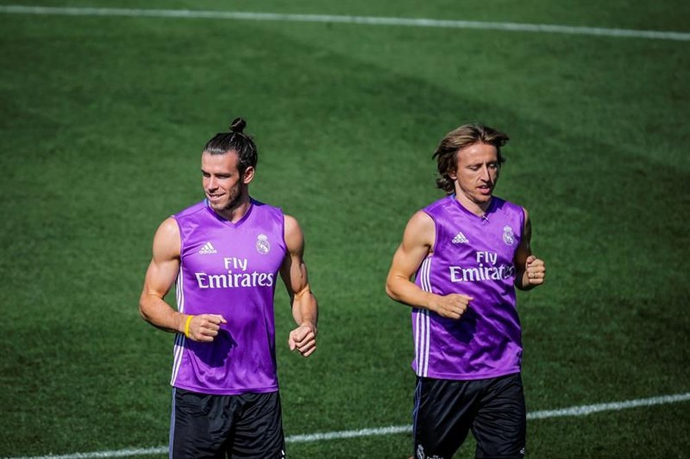 El último vals de Modric y Bale. EFE/Archivo