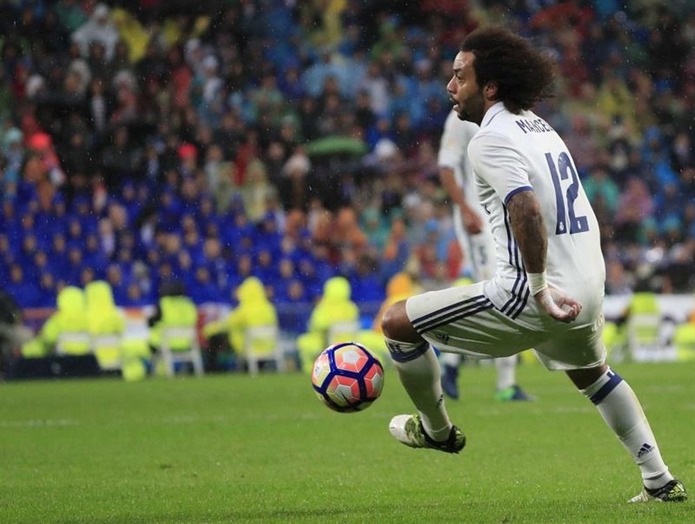Marcelo quiso salir en defensa de Cristiano tras su mal partido ante el Athletic. EFE