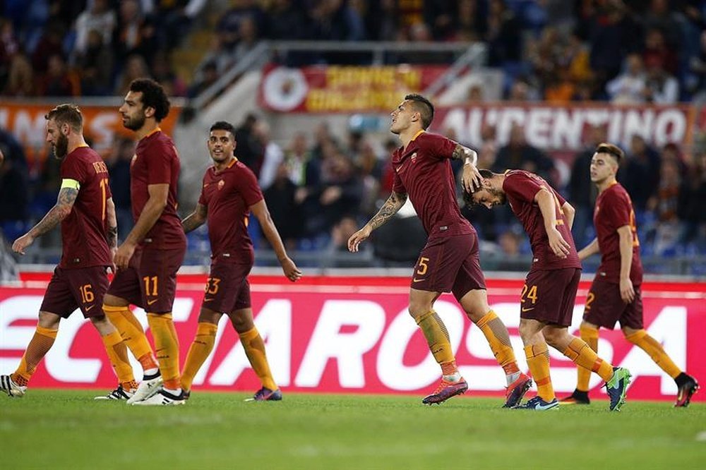 Les joueurs de la Roma ont assômé Vienne. EFE/EPA