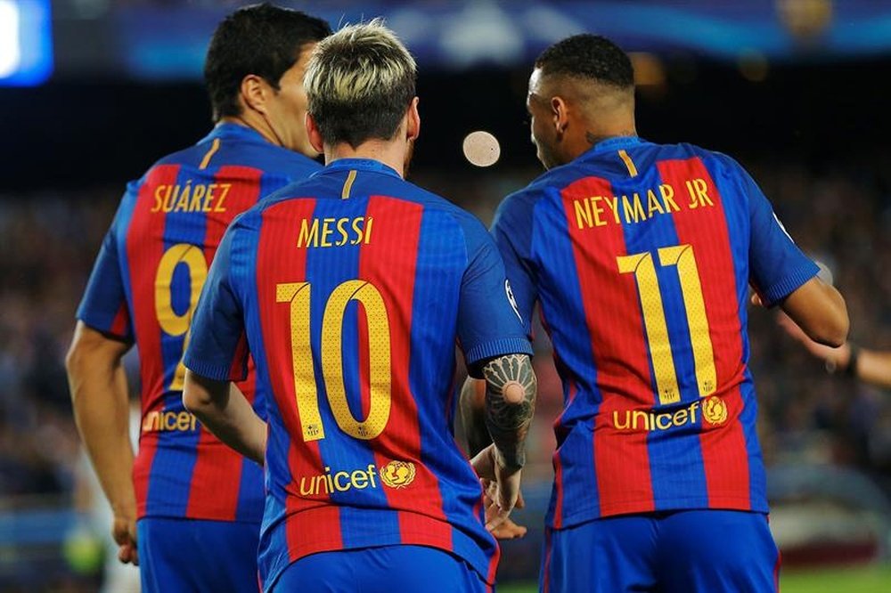 MSN on fire: Messi, Suarez and Neymar reach 100 goals...again! EFE/Archivo