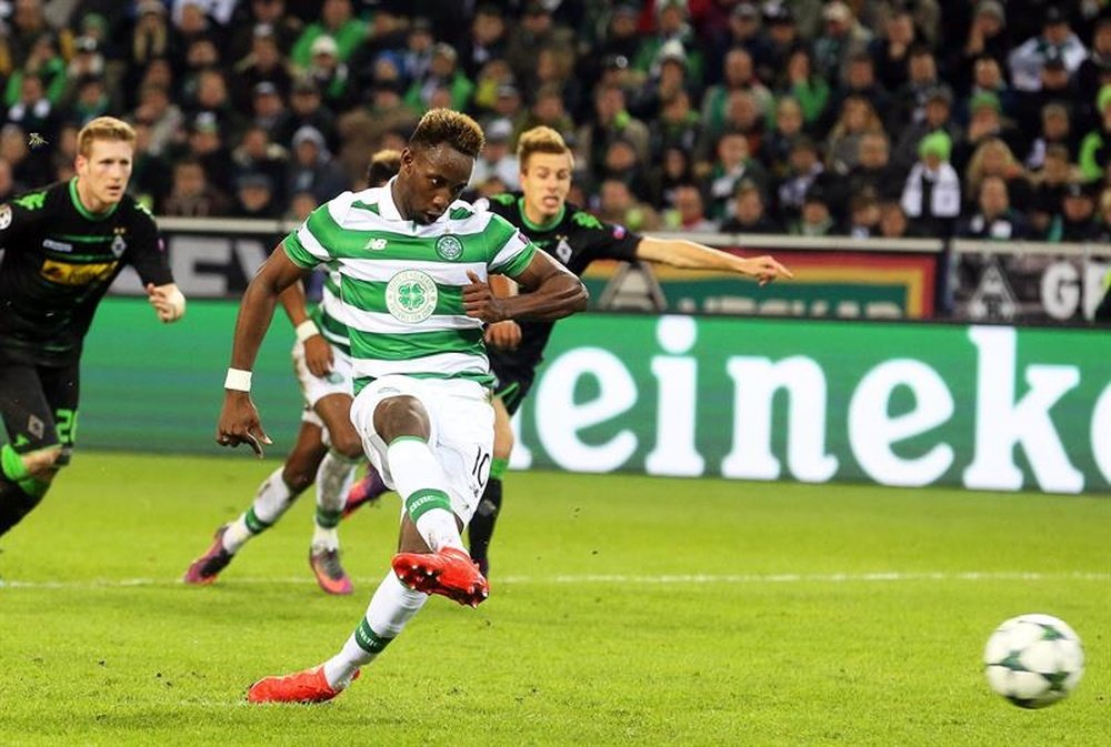 Moussa Dembélé está brillando en el Celtic, con el que ya ha marcado 26 goles. EFE/Archivo