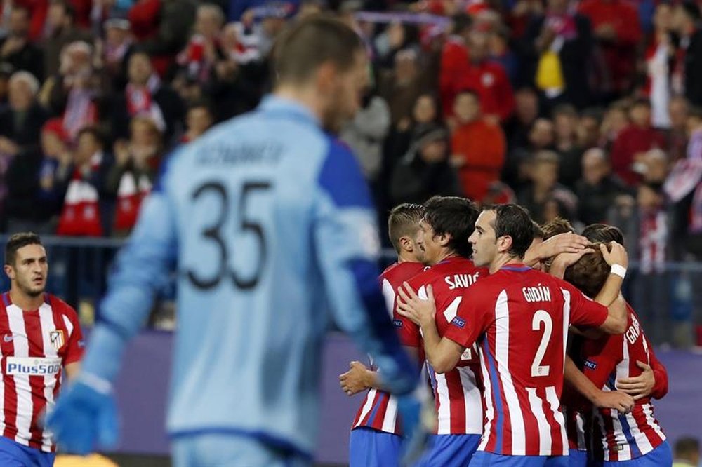 L'Atlético jouait à Vicente Calderon. AFP
