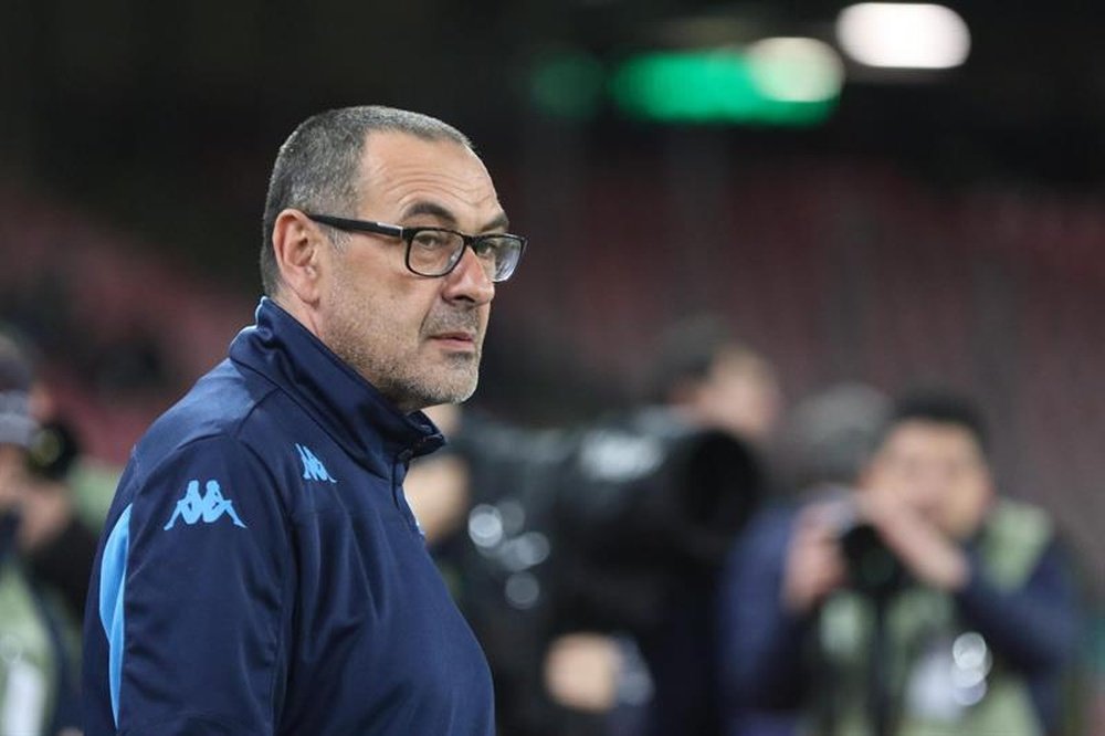 Sarri has been linked with the Chelsea job. EFE