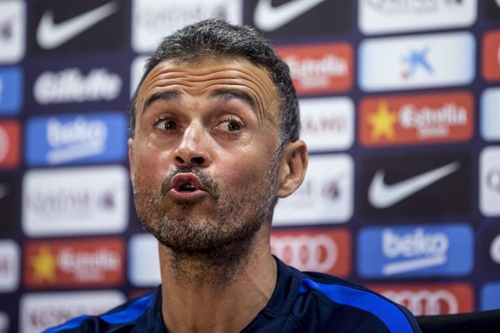 Luis Enrique is aware of the enemy's strength. AFP